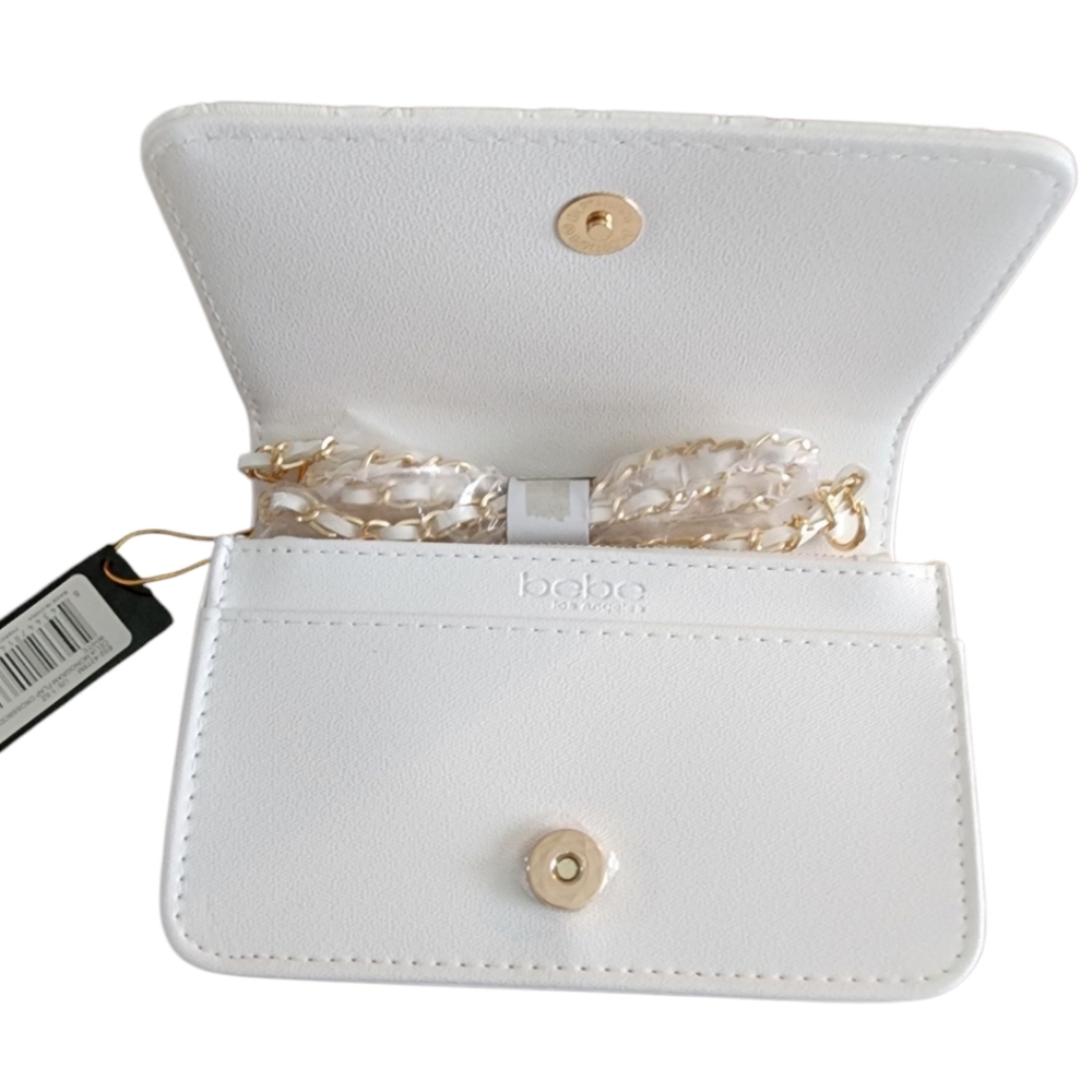 Bebe White Crossbody Bag NWT - Picture 3 of 12